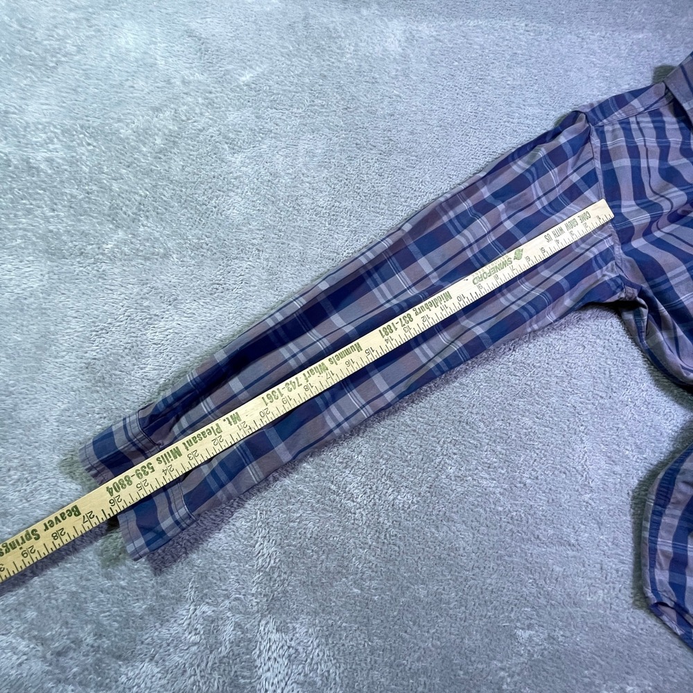 Carhartt Men's Relaxed Fit Tall Long Sleeve Plaid Button Up Shirt‎ L - Picture 6 of 14